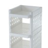 Wagon 5-Tier Laundry Slim Cabinet, White – 97x33 cms