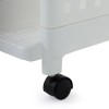 Wagon 5-Tier Laundry Slim Cabinet, White – 97x33 cms