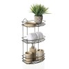 3-Tier Bath Shelf, Antique Chrome – 50 cms