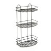 3-Tier Bath Shelf, Antique Chrome – 50 cms