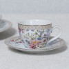 Royal Garden Coffee Cup & Saucer, Multicolour - 110 ml]