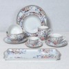 Royal Garden Coffee Cup & Saucer, Multicolour - 110 ml]