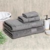 Luxuria Pima Cotton Bath Towel, Dark Steel – 600 GSM, 140x70 cms