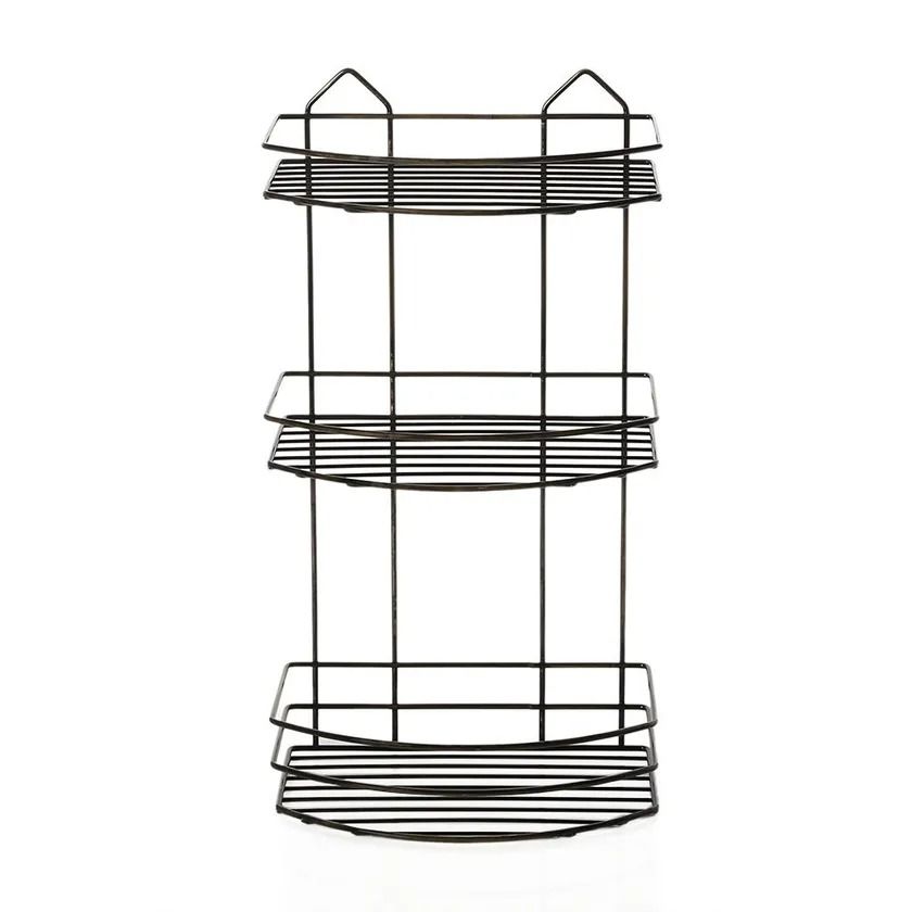 3-Tier Bath Shelf, Antique Chrome – 50 cms