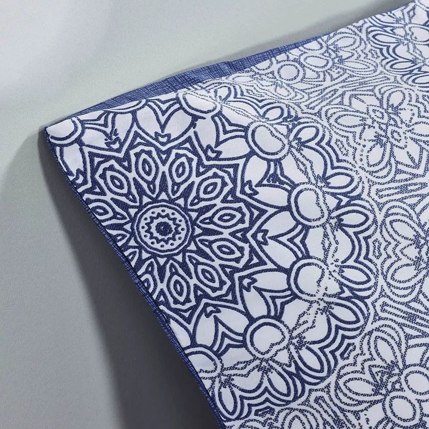 Metro King Flat Sheet Set, Slate Blue – 210 TC, 255x274 cm